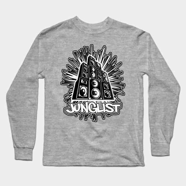 Junglist-StackBurst Long Sleeve T-Shirt by AutotelicArt